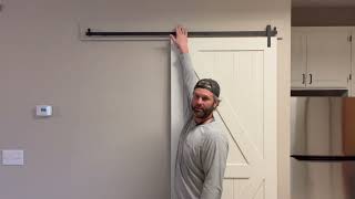 How to install a sliding barn door the easy way [upl. by Hudson]