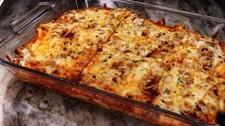 The Secret To Make The BEST Baked Spaghetti  Cheesy Baked Spaghetti Recipe [upl. by Nilreb]