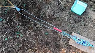 Ausprobiert Wurzelziehen im Garten mit Handwinde Seilzug  Pulley [upl. by Elset]