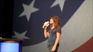 Erika Alford National Anthem ESPN Bassmaster Classic 2011 [upl. by Dorrehs]