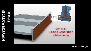 90 DEGREES  G CODE GENERATION KeyCreator Tool Engaged [upl. by High]