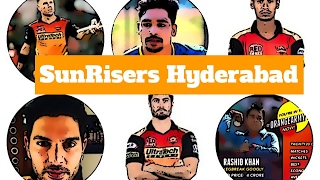 IPL sunrisers hyderabad SRHNew Squad20172018 [upl. by Yruoc]