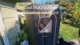 Binecer Portable Sauna Review Easy Setup Indoor or Outdoor [upl. by Tim278]