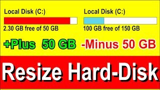 How to Resize Hard disk Partition in Windows 7 without Formatting [upl. by Kleeman]