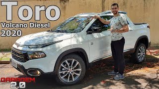 Nova Fiat Toro Volcano Diesel 2020 Em DETALHES  Garagem 20 [upl. by Alarice]