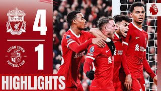 Brilliant Anfield Comeback Liverpool 41 Luton Town  Highlights [upl. by Nowahs]