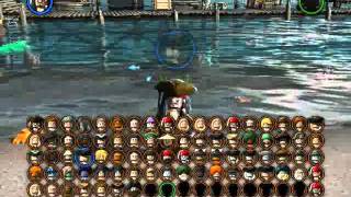 Lego Pirates Of The Caribbean The Video Game  All Playable Characters Unlocked [upl. by Jorie]