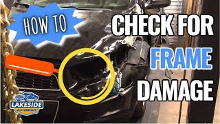 How to Check for Frame Damage on a Car Truck or SUV [upl. by Bull357]