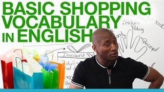 Basic shopping vocabulary in English [upl. by Pavkovic120]