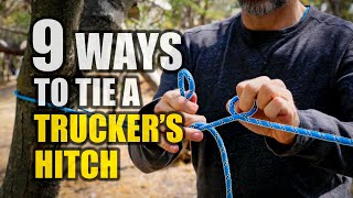 9 Ways to Tie a Truckers Hitch  How to Tie a Trucker’s Hitch [upl. by Gerkman]