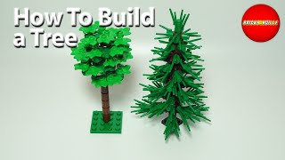 How to build a simple LEGO Tree  Speedbuild Tutorial [upl. by Nnaycnan437]