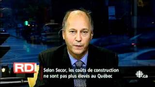 Gérald Fillion  Les coûts de construction [upl. by Aehc406]