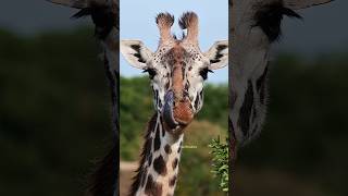 Giraffe Cleaning its Nose with Tongue Wincent uCcx9 nature wildlife giraffe [upl. by Rutter966]