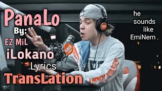 PANALO ilokano Lyrics translation  By EZ MiL [upl. by Miran232]