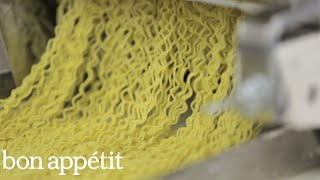 How Ramen Noodles Are Made Inside a Ramen Factory  Bon Appétit [upl. by Elesig768]