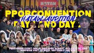 PPOPCon convention D1 amp D2  Hataw Audition  PPOP artists SB19 Josh ALAMAT MNL48 1st One G22 [upl. by Soloma]