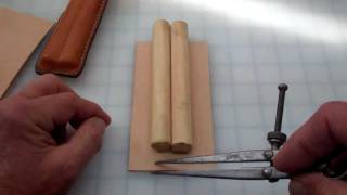 Making a simple leather cigar case [upl. by Sirois]