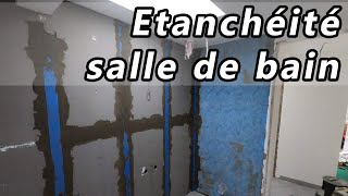 Étanchéité des murs de la salle de bain douche  baignoire [upl. by Lativa]