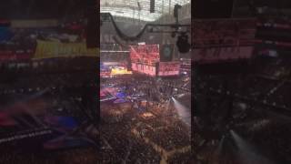 Wrestlemania 32  Mick Foley HBK and Stone Cold Steve Austin vs League of Nations [upl. by Enaillil526]