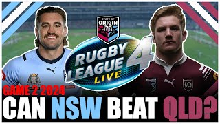 Can the NSW Blues Beat the QLD Maroons on RLL4  State of Origin Game 2 2024 [upl. by Ahsinauj]