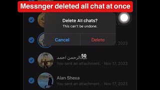 How to Delete All messenger Messages by OneClick 2024 Updated [upl. by Braasch]