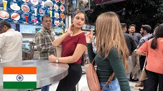 How Indians treat Foreigner in INDIA  Local Indian STREET FOOD spot [upl. by Balling]