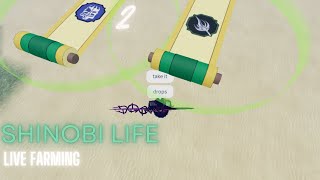 Shinobi Life 2 Live Farming [upl. by Anoval321]