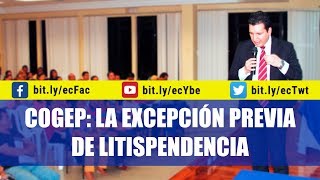 Excepción previa por litispendencia [upl. by Dulcie481]