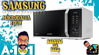 A101 SAMSUNG MS23K3515AW MİKRO DALGA FIRIN detaylı ilk BAKIŞ  PİNTİ AKTÜEL İNCELEME [upl. by Quigley]