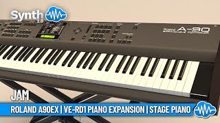 ROLAND A90EX  VERD1 PIANO EXPANSION  STAGE PIANO  Jam [upl. by Wojcik]