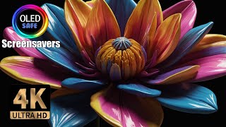 Time Lapse Flowers Screensaver 8 Hours  4K  60FPS  OLED Safe  No Burnin [upl. by Ameline]