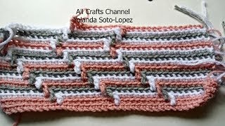 How to crochet Apache Tears pattern for blanket crochet tutorial [upl. by Babita]