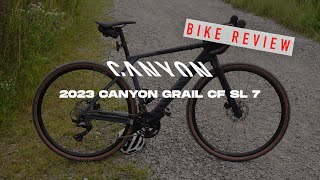 NEW GRAVEL BIKE DAY Review of Canyon Grail CF SL 7 2023 model [upl. by Leunamne571]