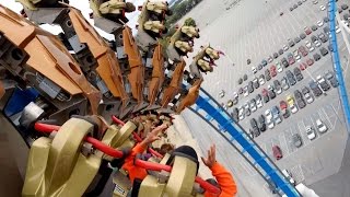 GateKeeper Back Seat Right Side POV 2014 FULL HD Cedar Point [upl. by Ainotahs]