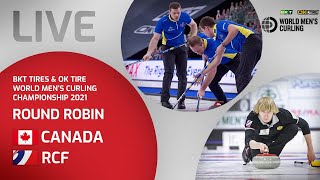 Canada v RCF  Round Robin  World Mens Curling Championship 2021 [upl. by Fabrice]