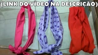 Faça você mesmo Bandanas LINK DO VÍDEO NA DESCRIÇÃO [upl. by Etnemelc]