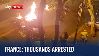 France riots Thousands arrested after fifth night of violent protests [upl. by Marlyn502]