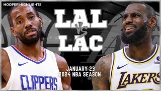 Los Angeles Lakers vs LA Clippers Full Game Highlights  Jan 23  2024 NBA Season [upl. by Samaj]