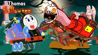 Thomas Takes on the Creepy Choo Choo Charles Halloween Train [upl. by Hanas]