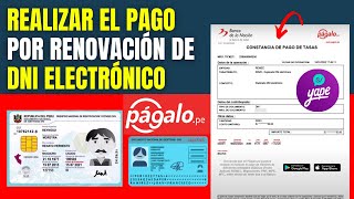 Como hacer el pago para renovar mi DNI Electrónico por internet 2024 [upl. by Durst]