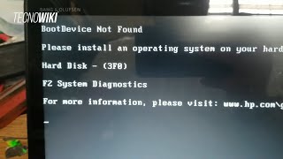 ✔️Solucion error HARDWARE LAPTOP HP  BootDevice NOT FOUND Hard Disk 3F0 [upl. by Hansen]