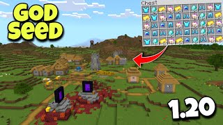 🔥God Seed For Minecraft Bedrock And Pocket Edition  Seed Minecraft 120 [upl. by Acysej650]