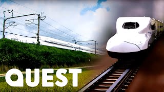 How Japan’s HighSpeed Bullet Train Works  Rise Of The Machines [upl. by Notgnilliw]