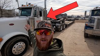 Day in the life Hauling Machines with a PETERBILT 379 LOWBOY [upl. by Gustavo]