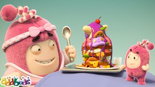 Breakfast in Bed  Oddbods  Food Adventures  Cartoons for Kids [upl. by Anilatak]