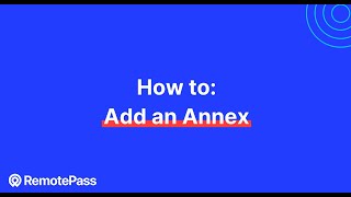 How to add an Annex to a Contract [upl. by Pollux545]