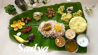 SADYA RECIPES  ONASADYA  SOUTH INDIAN SADYA RECIPES [upl. by Artair44]