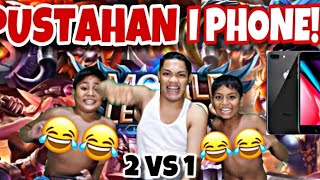 2 VS 1 PUSTAHAN IPHONE MOBILE LEGENDS [upl. by Junno240]