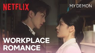 All great office rumors seem to start in the storage room  My Demon Ep 4  Netflix ENG SUB [upl. by Nodmac98]