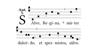 Salve Regina Simple Tone  Gregorian Chant [upl. by Nagaek]